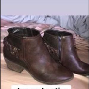 Brown booties